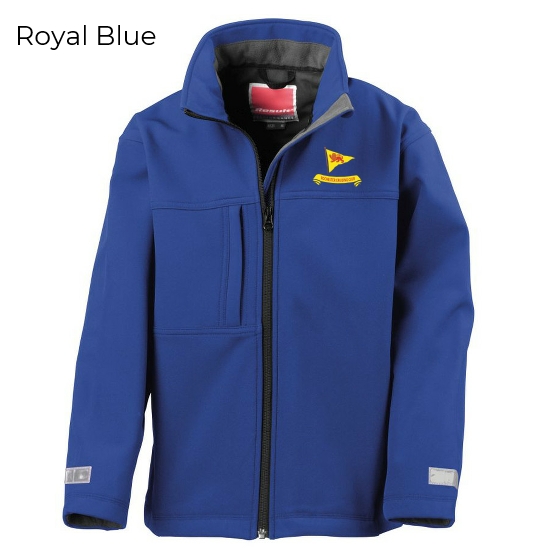 Rochester Cruising Club Kids Classic Soft Shell Fleece Lined Jacket Royal Blue