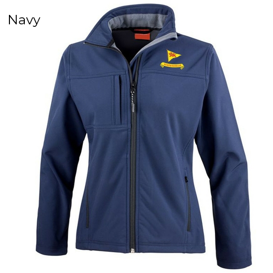 Rochester Cruising Club Ladies Classic Soft Shell Fleece Lined Jacket Navy