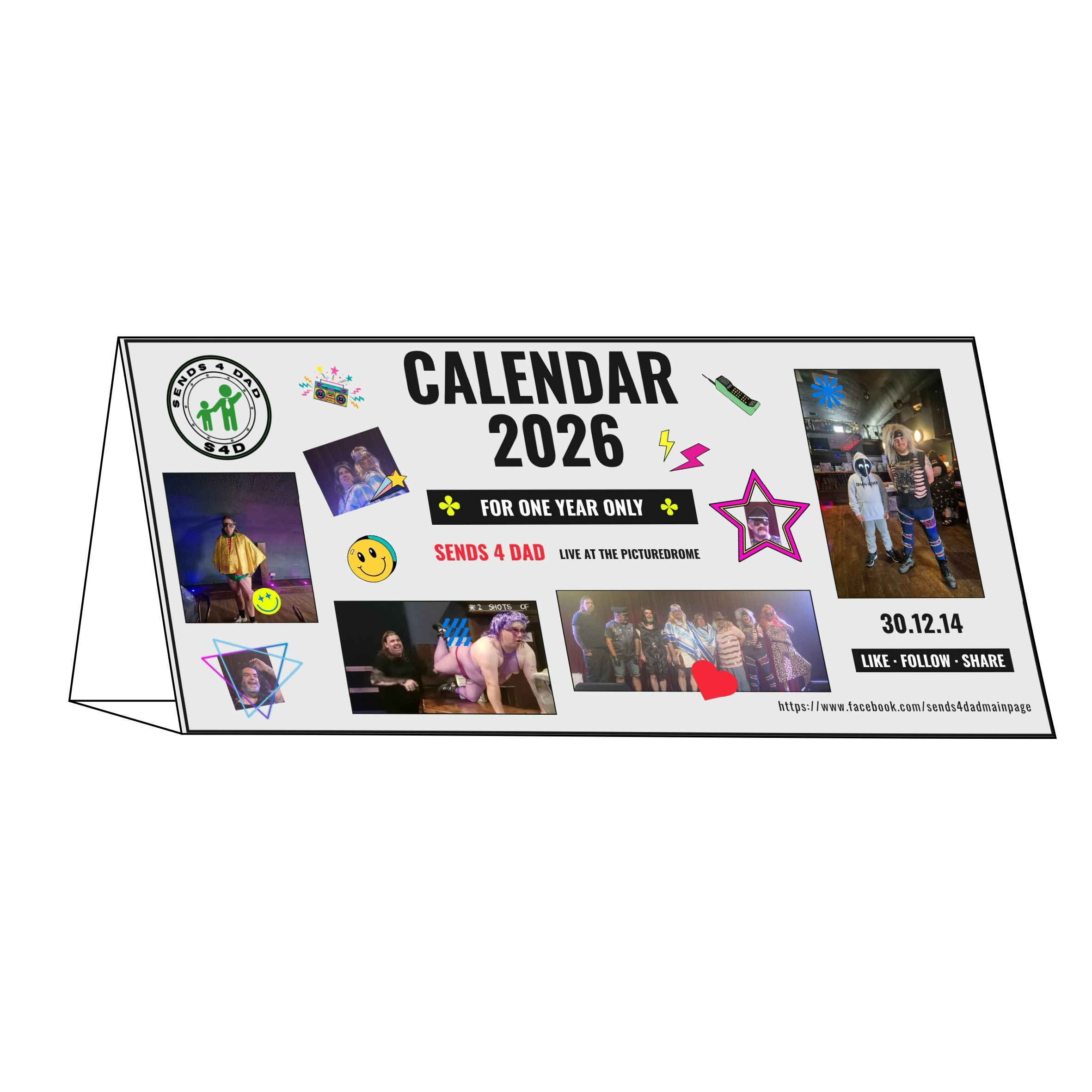 Send 4 Dad 2026 Desktop Calendar